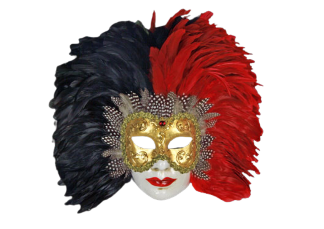 Volto Piume Sera Black/Red
