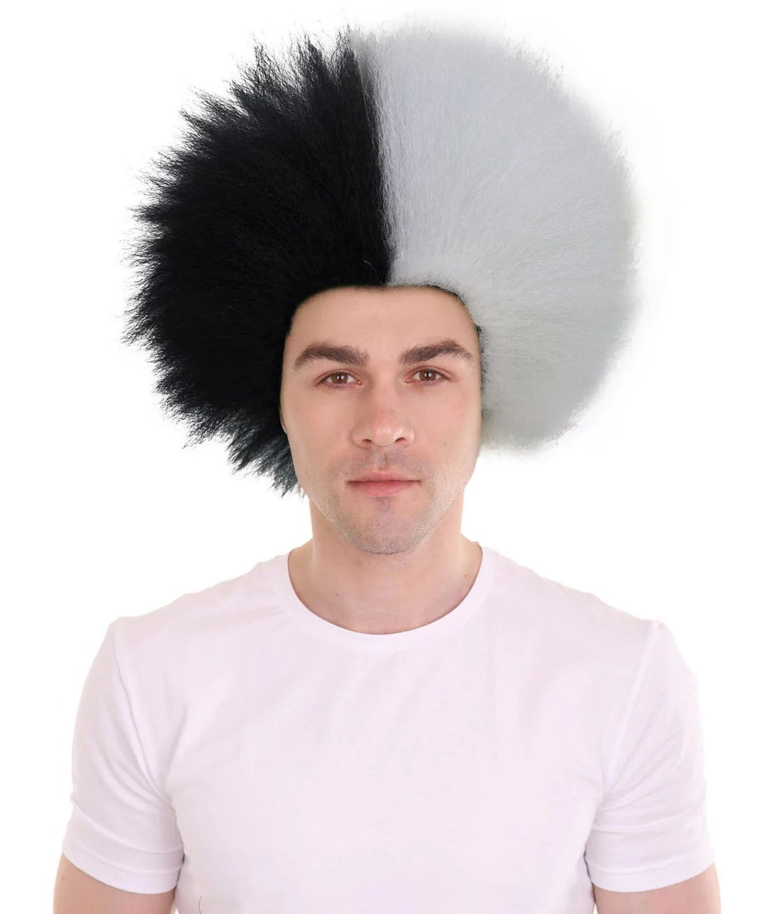 Black and White Spiky Hair