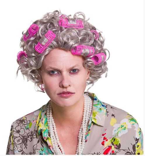 Granny With Rollers