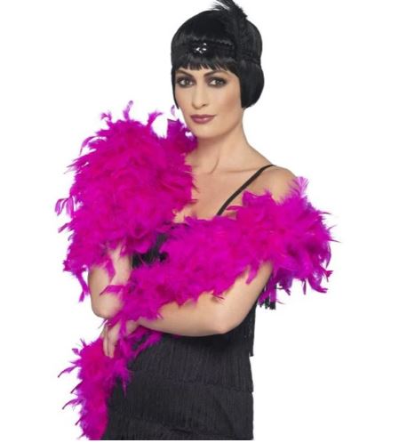 Feather Boa 60gm/1.7m hot pink boa