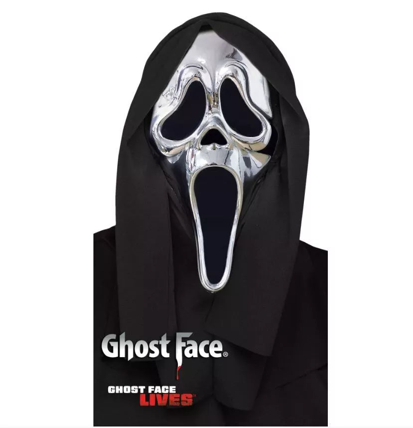 Scream Ghost Face Chrome Mask