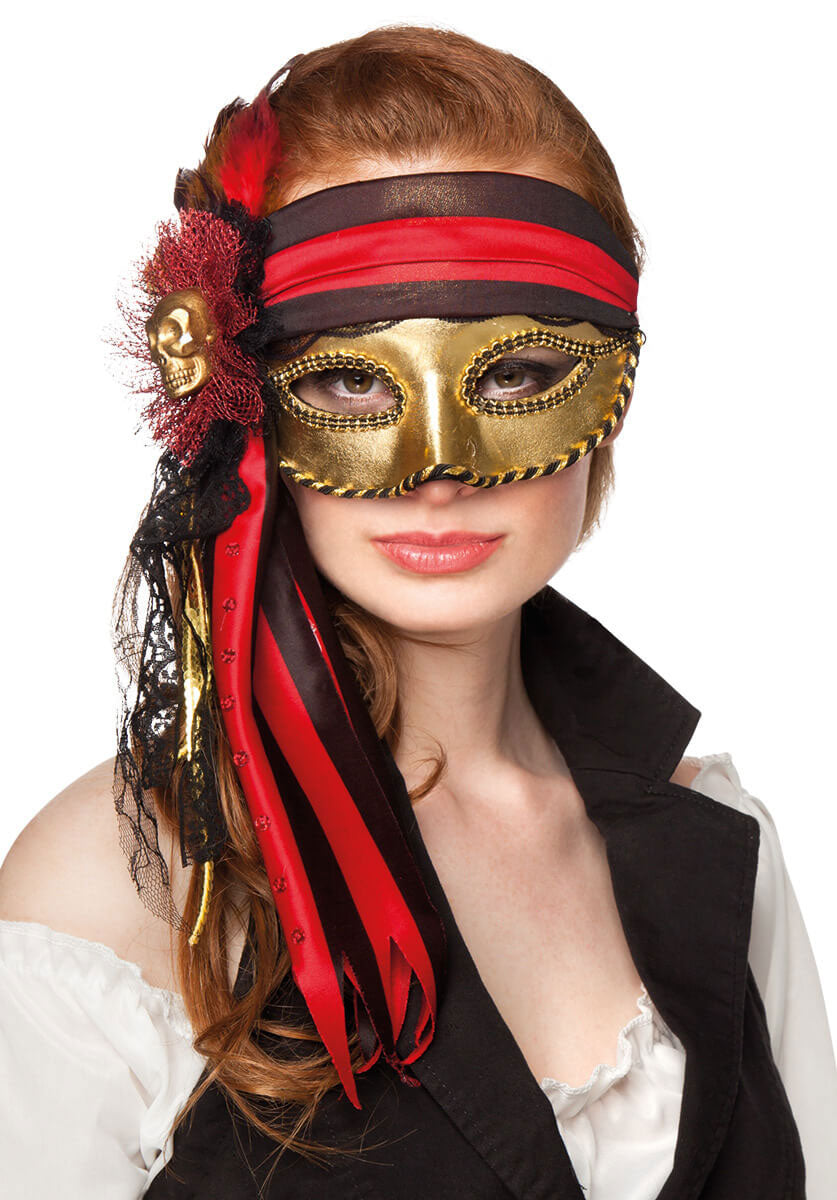 Venice Pirate Woman Eye Mask