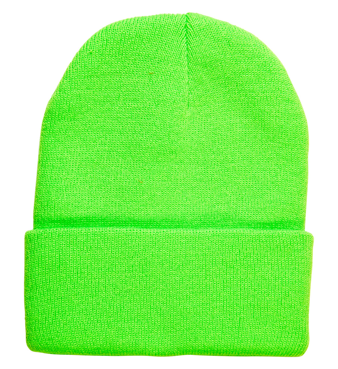 NEON GREEN BEANIE HAT