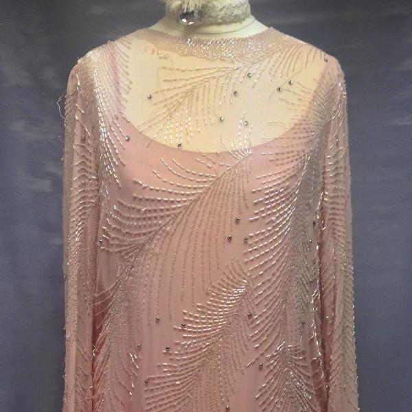 1920s Pink Chiffon Lady (HIRE ONLY)
