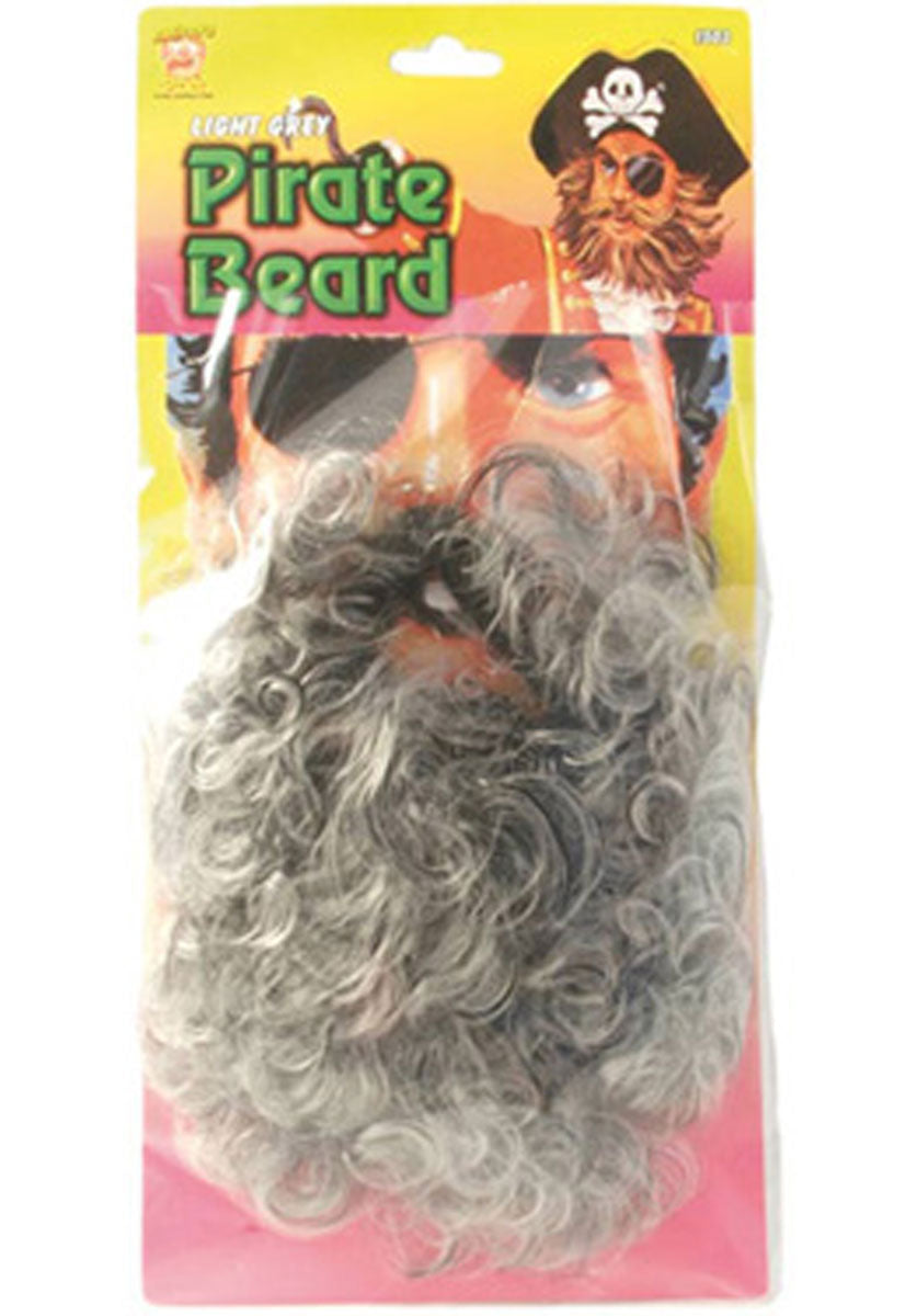 Deluxe Pirate Beard, Light Grey