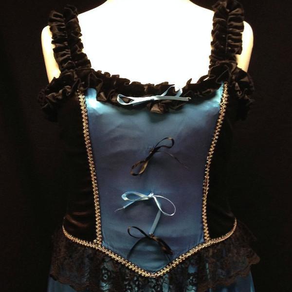 Saloon Girl (Blue & Black) (£60.00 HIRE ONLY)