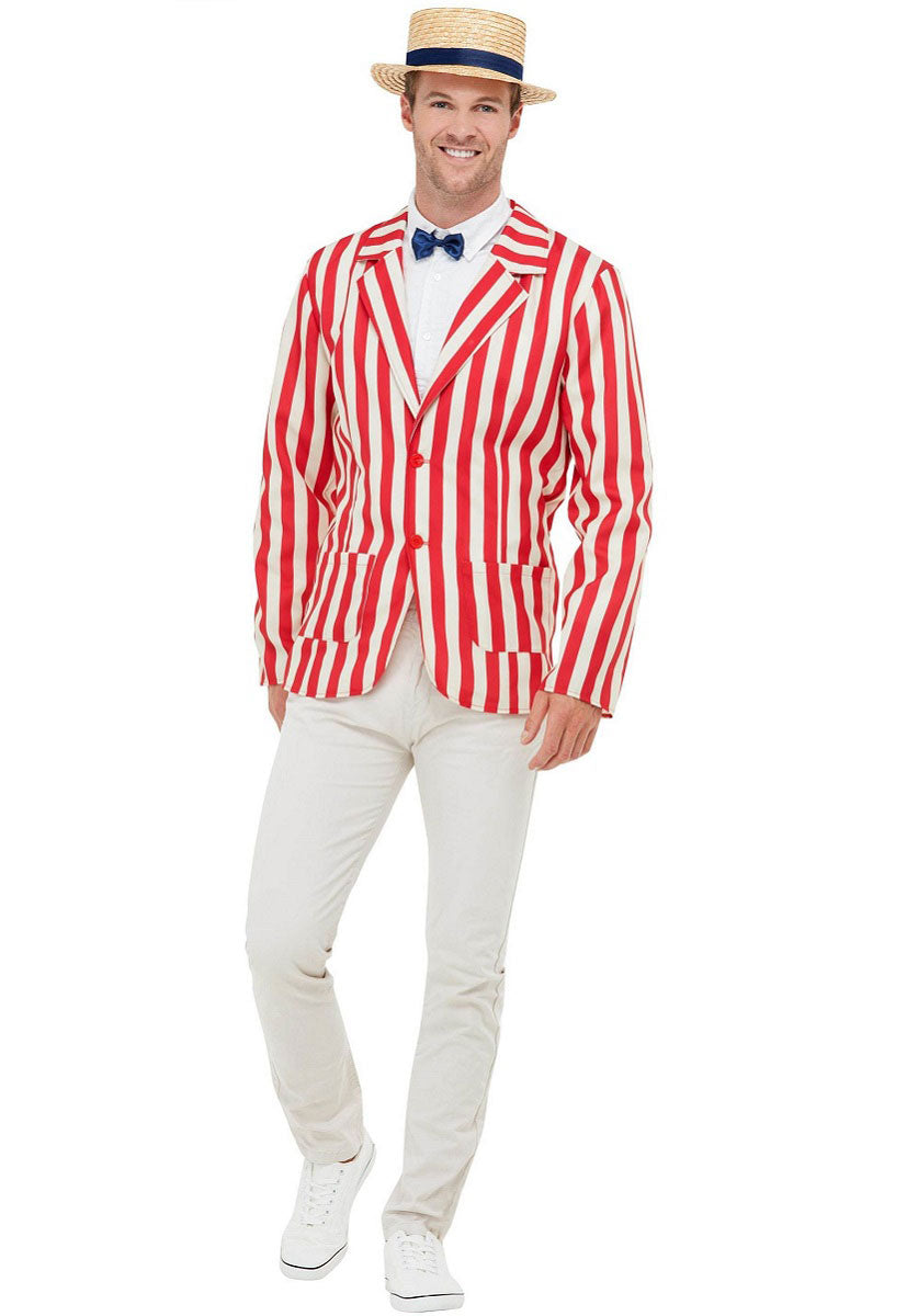 20s Barber Shop Costume, Red & Cream