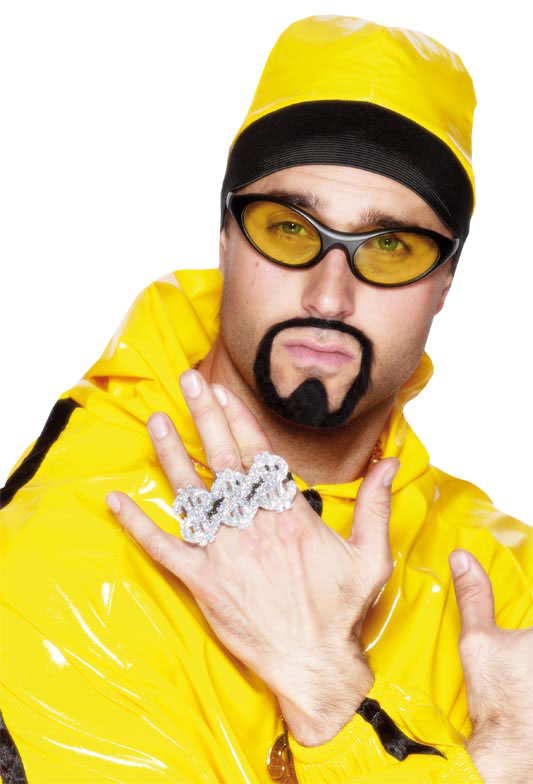 3 in 1 Dollar Rapper Ring, Silver