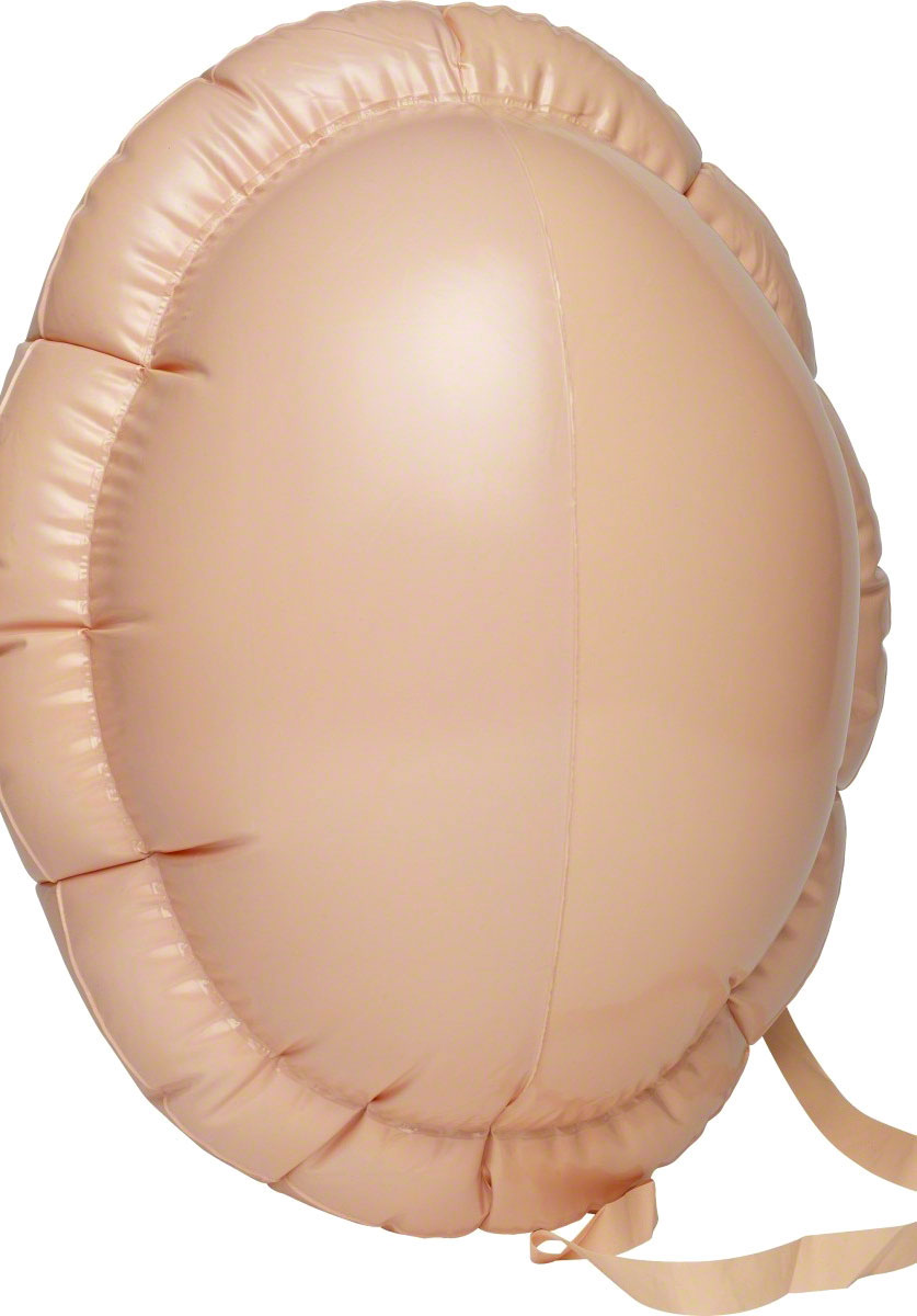 Santa Big Belly Inflatable, Beige