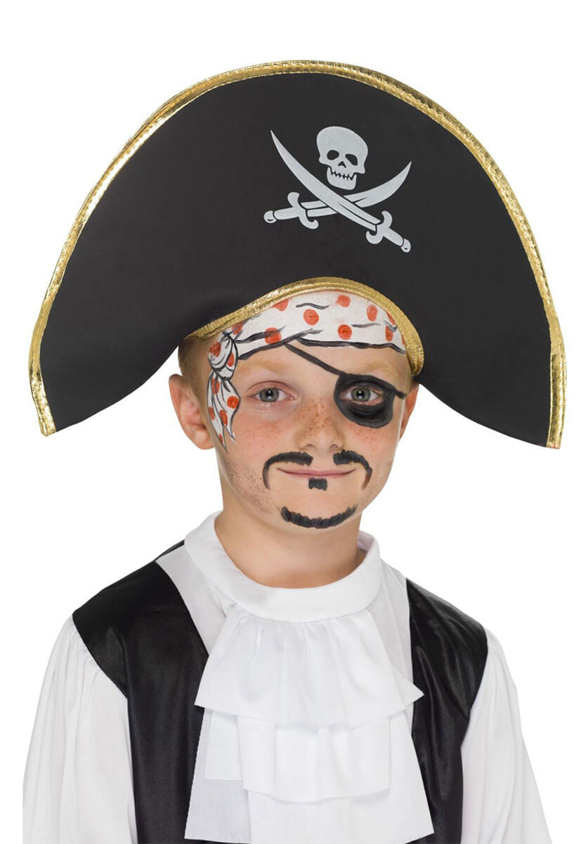 Pirate Captain Hat, Black