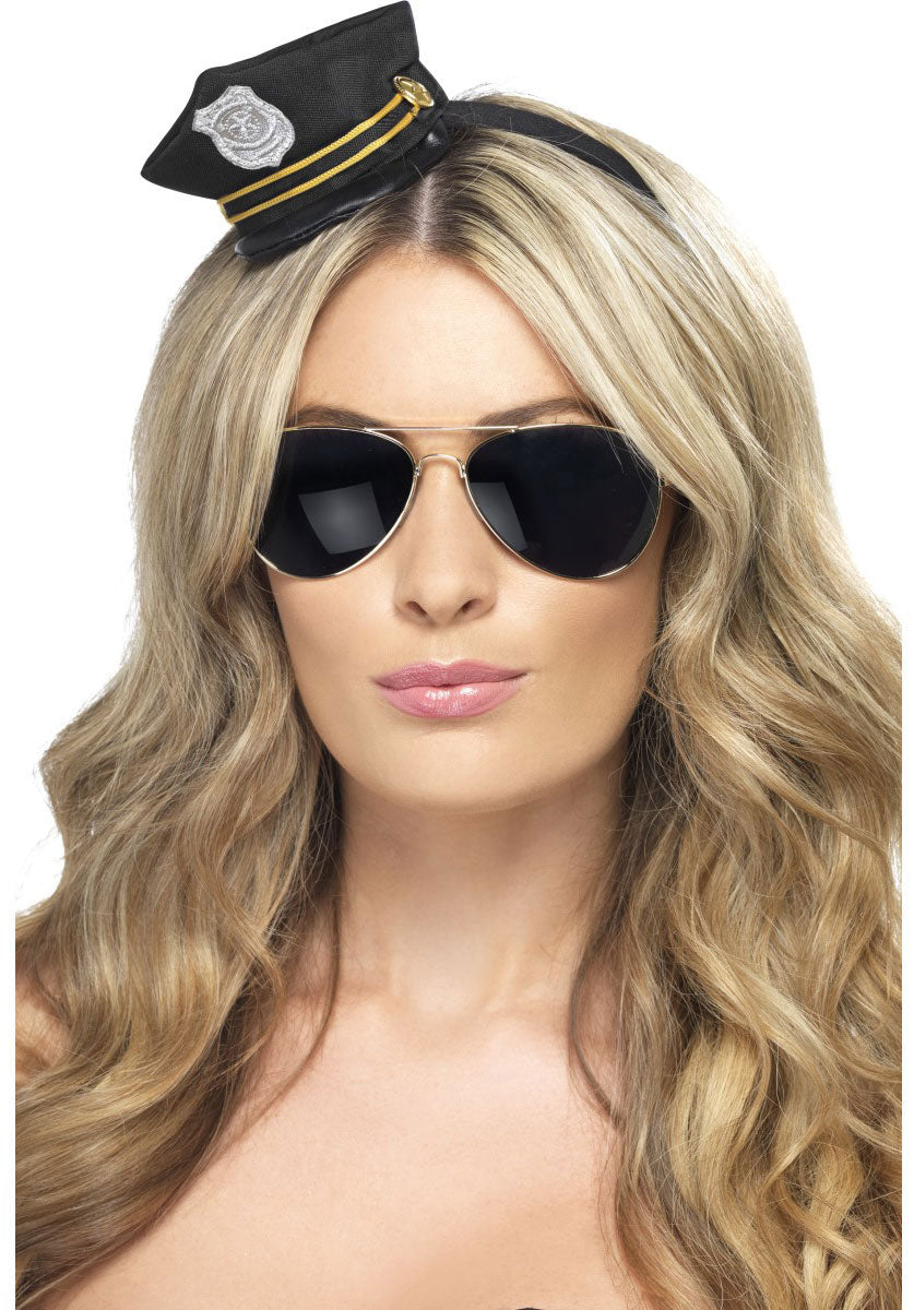 Mini Cop Hat, Black