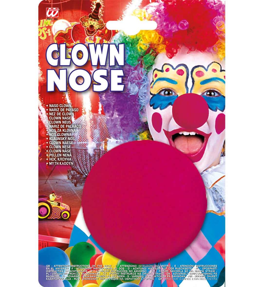 CLOWN NOSE SPONGE RED