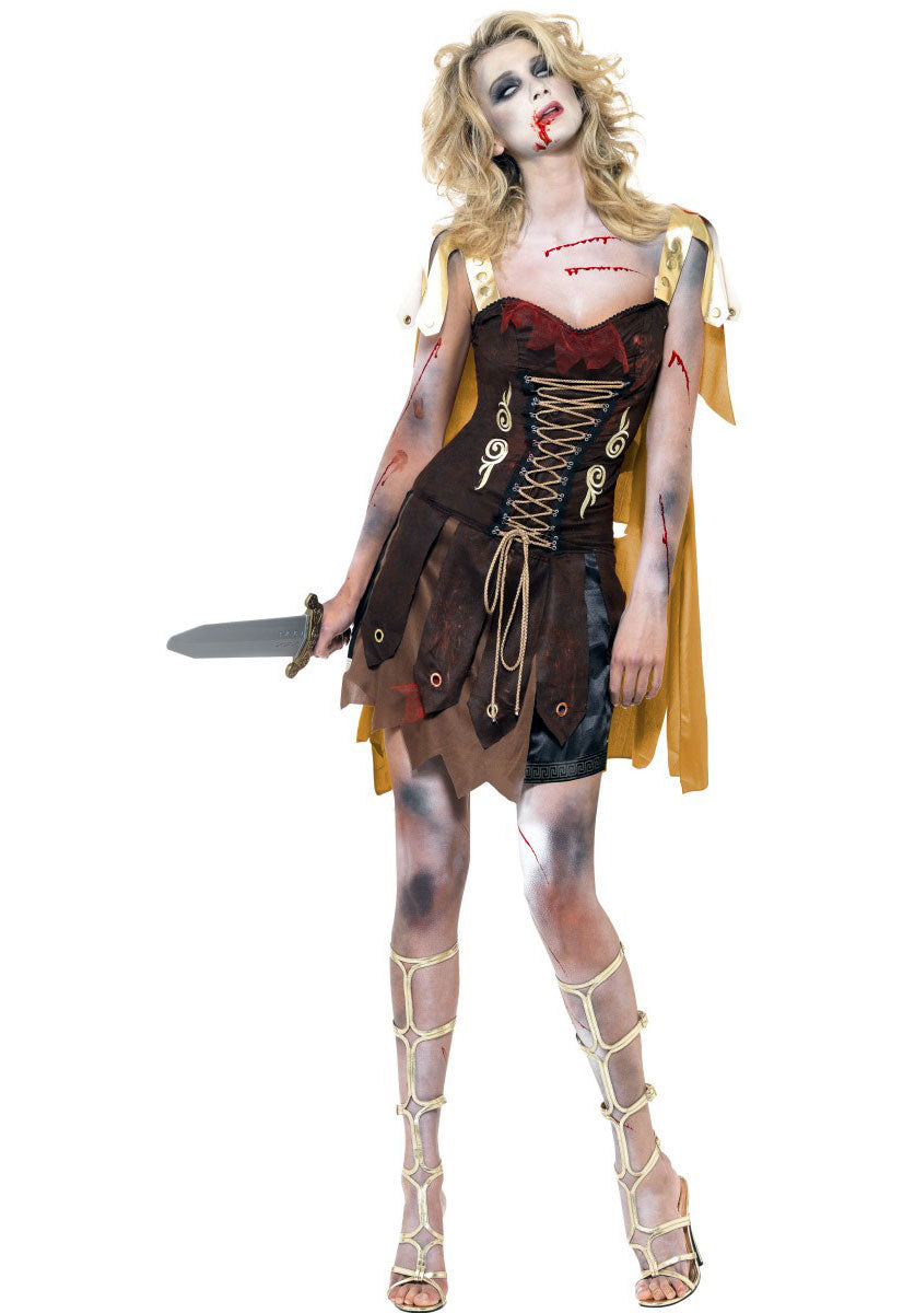 Zombie Gladiator Costume, Fever Collection