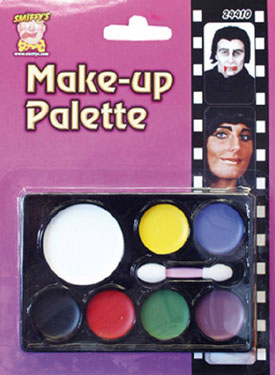 Smiffys Make-Up FX, 7 Colour Palette, Grease, Mult