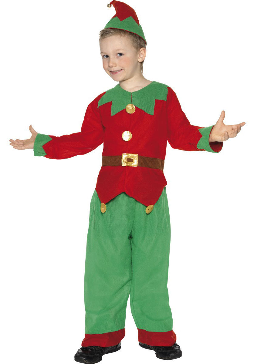 Elf Costume, Red & Green - M