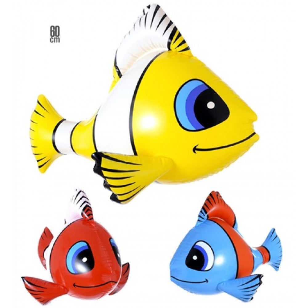 INFLATABLE TROPICAL FISH 60cm - 3 colours
