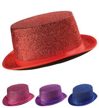 GLIZZY TOP HAT RED