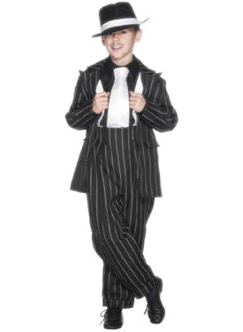 Zoot Suit Costume, Black - M
