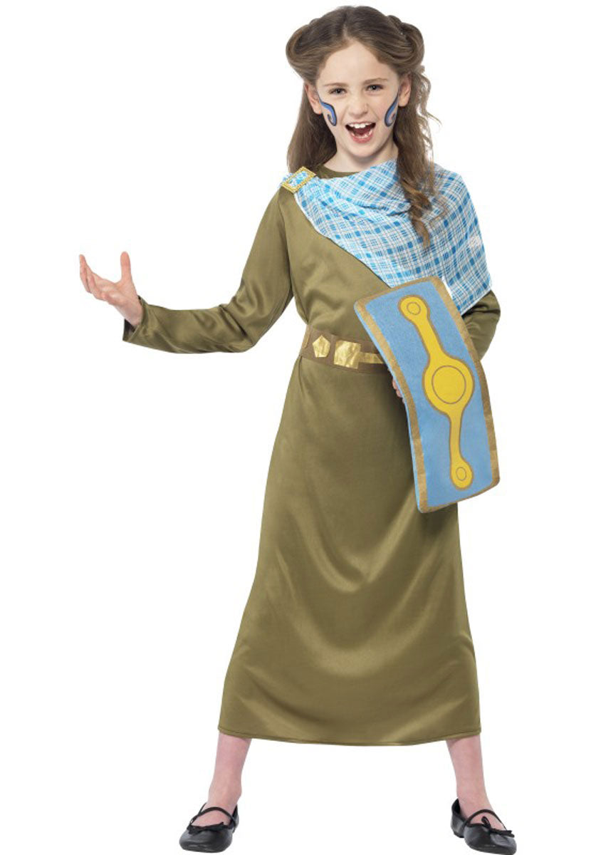 Horrible Histories Boudica Costume Green Child Horrible Histories Boudica Costume Green Child