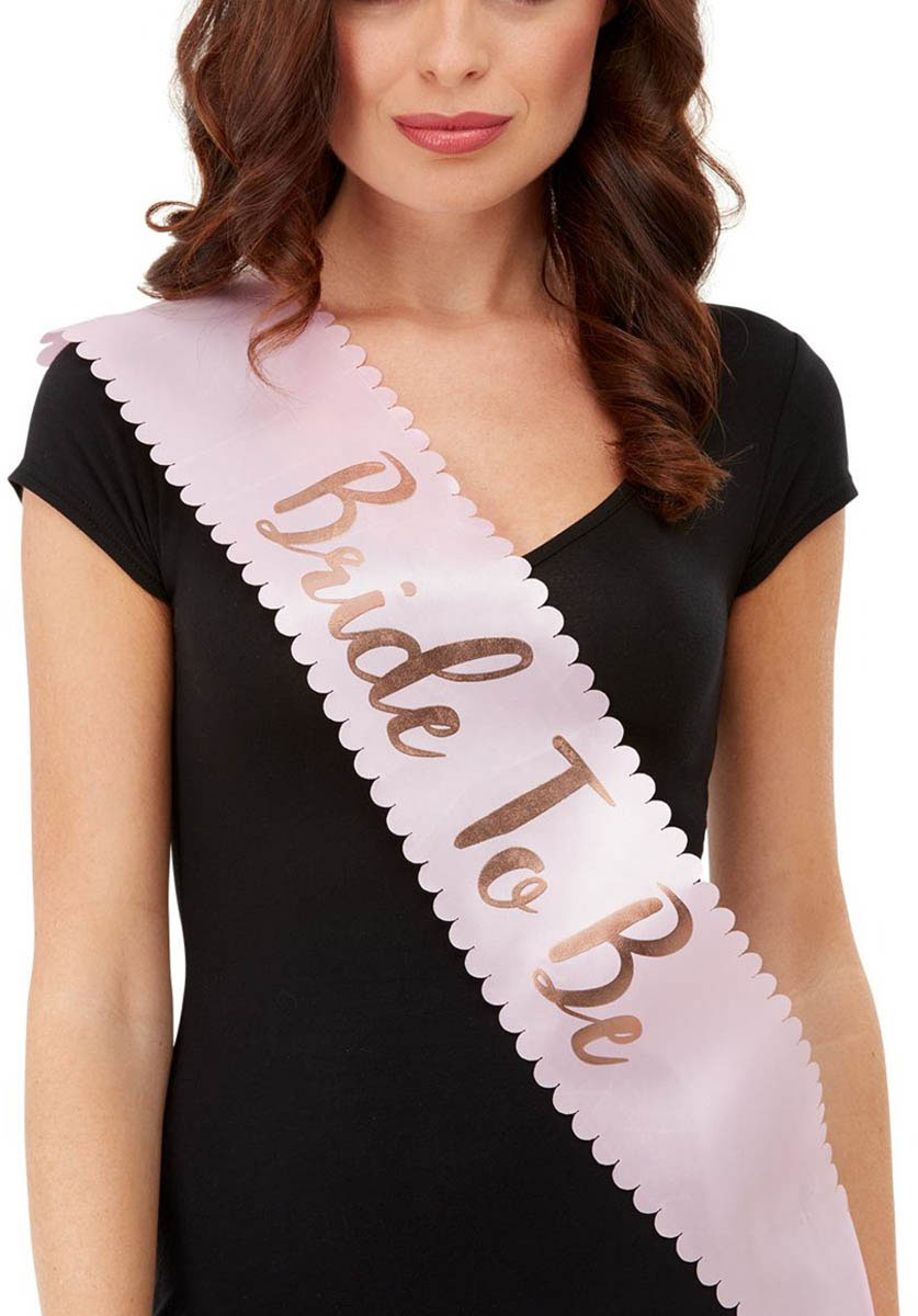 Bride To Be Sash, Pink & Gold