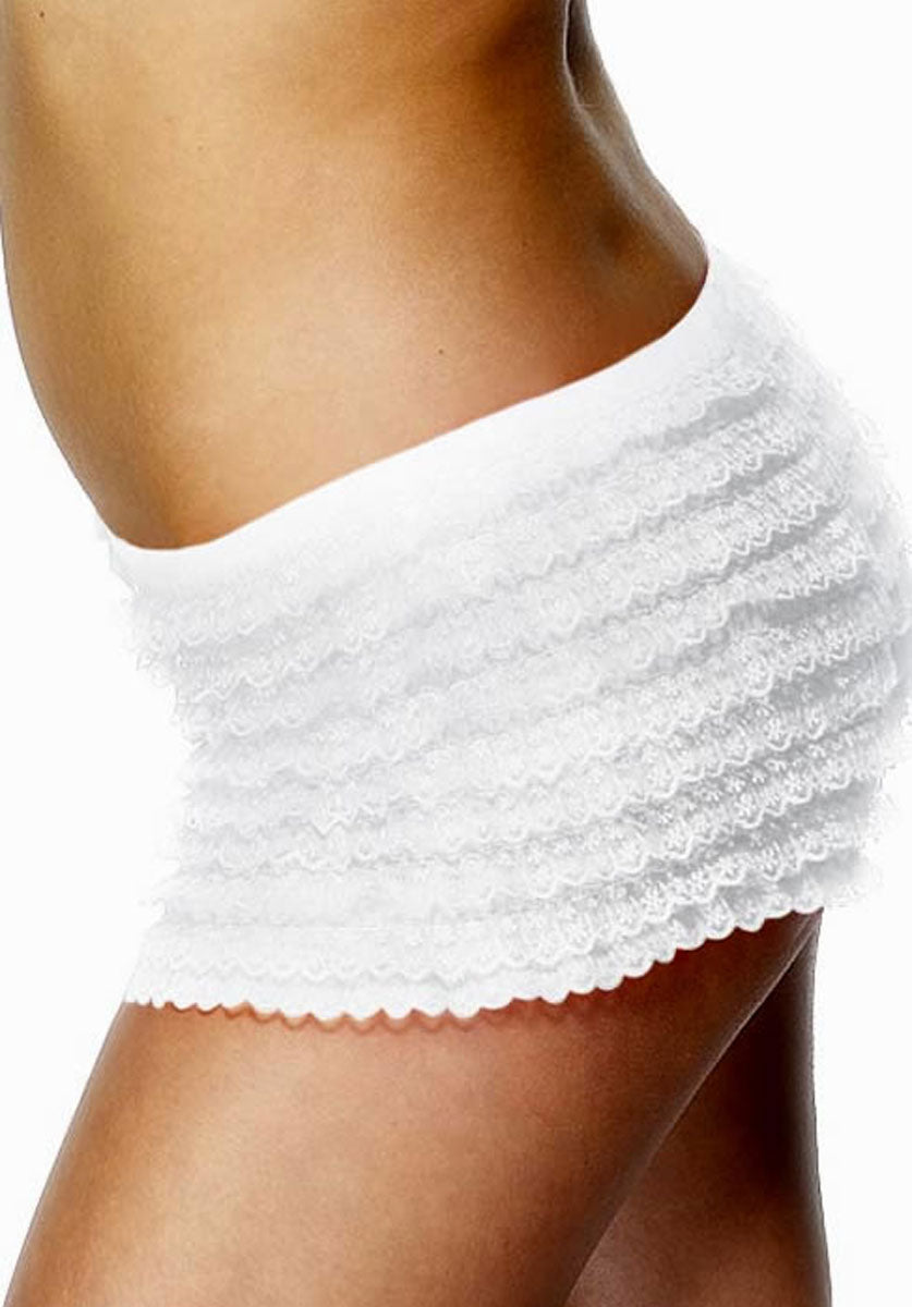 Ruffled Panties, White