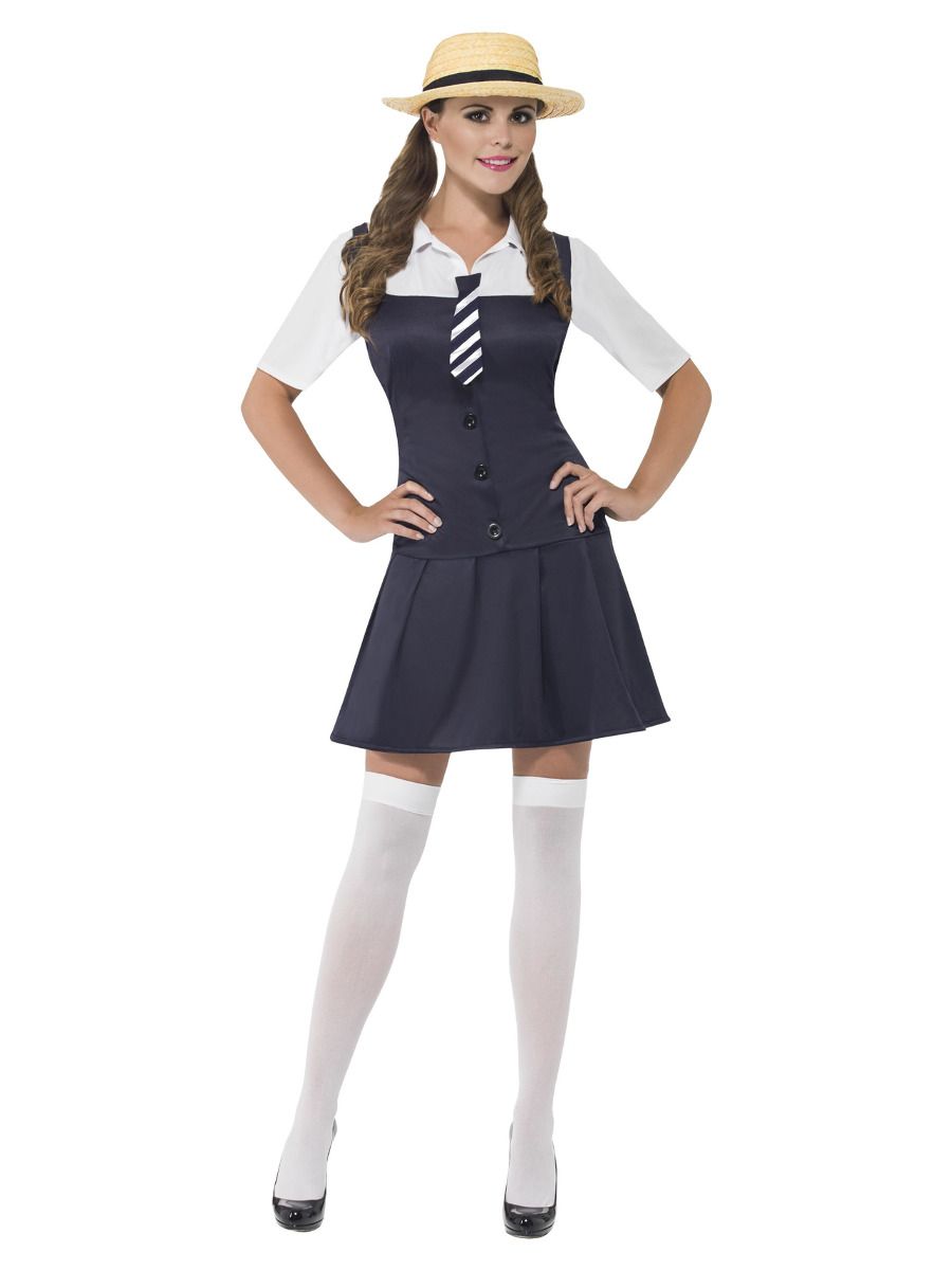 School Girl Costume, Black - S