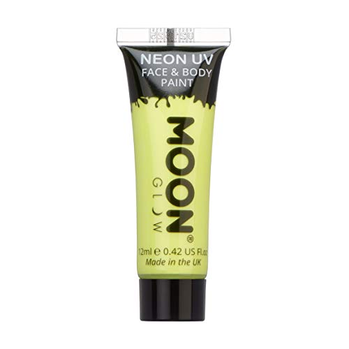 Moon Glow Pastel Neon UV Face Paint, Yellow