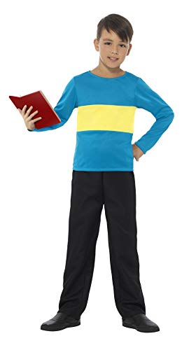 Jumper, Blue with Yellow Stripe - M