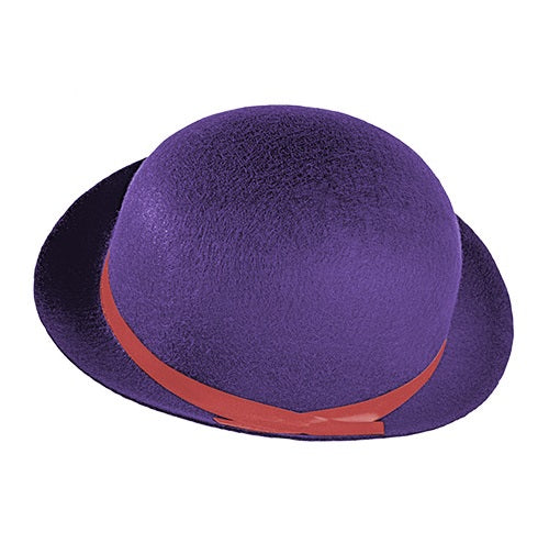 PURPLE BOLWER HAT