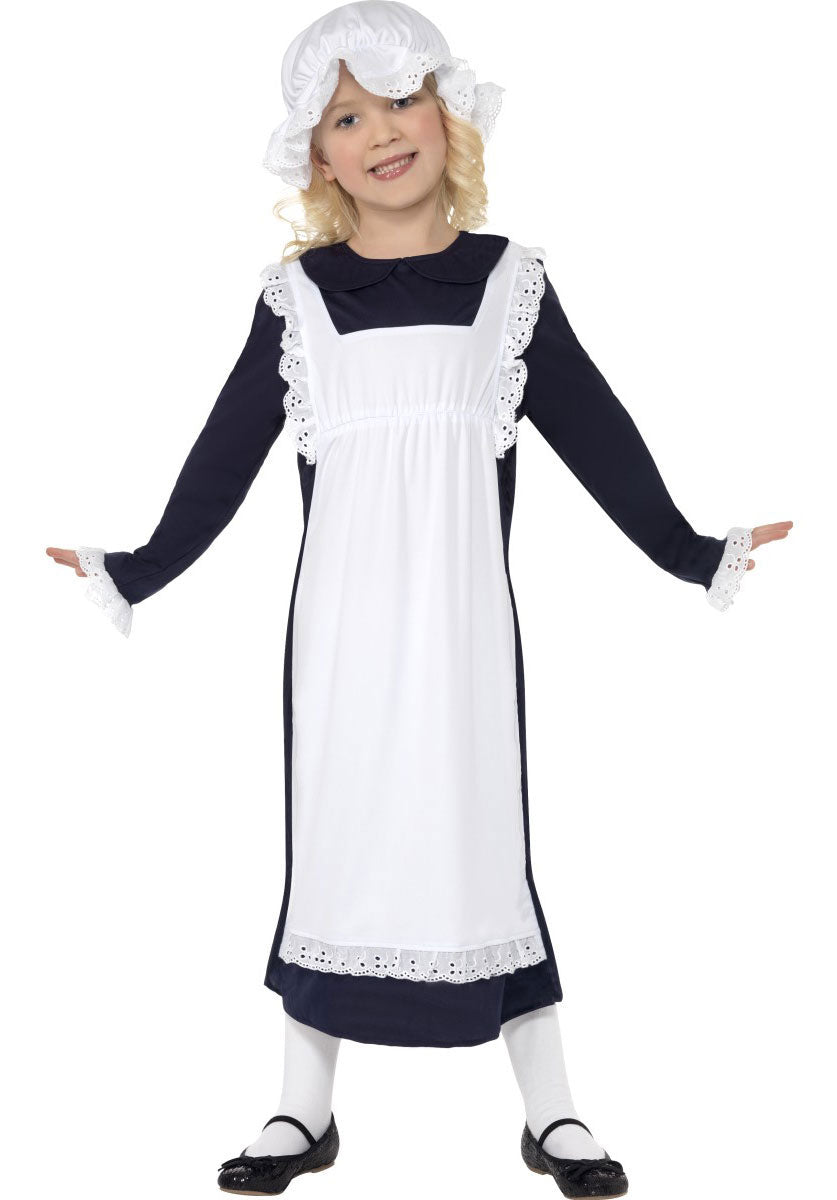 Victorian Poor Girl Costume, White - S