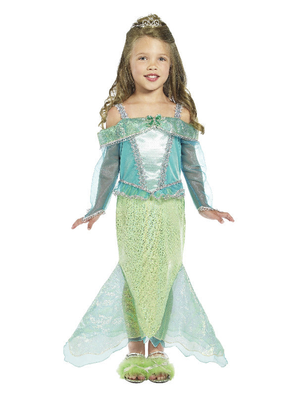 Mermaid Princess Costume, Green - S