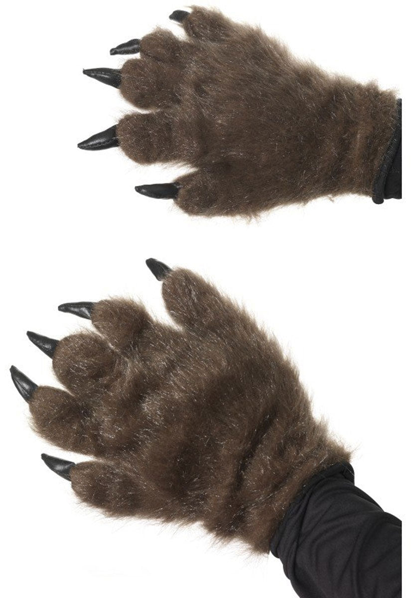 Hairy Monster/Animal Hands, Brown