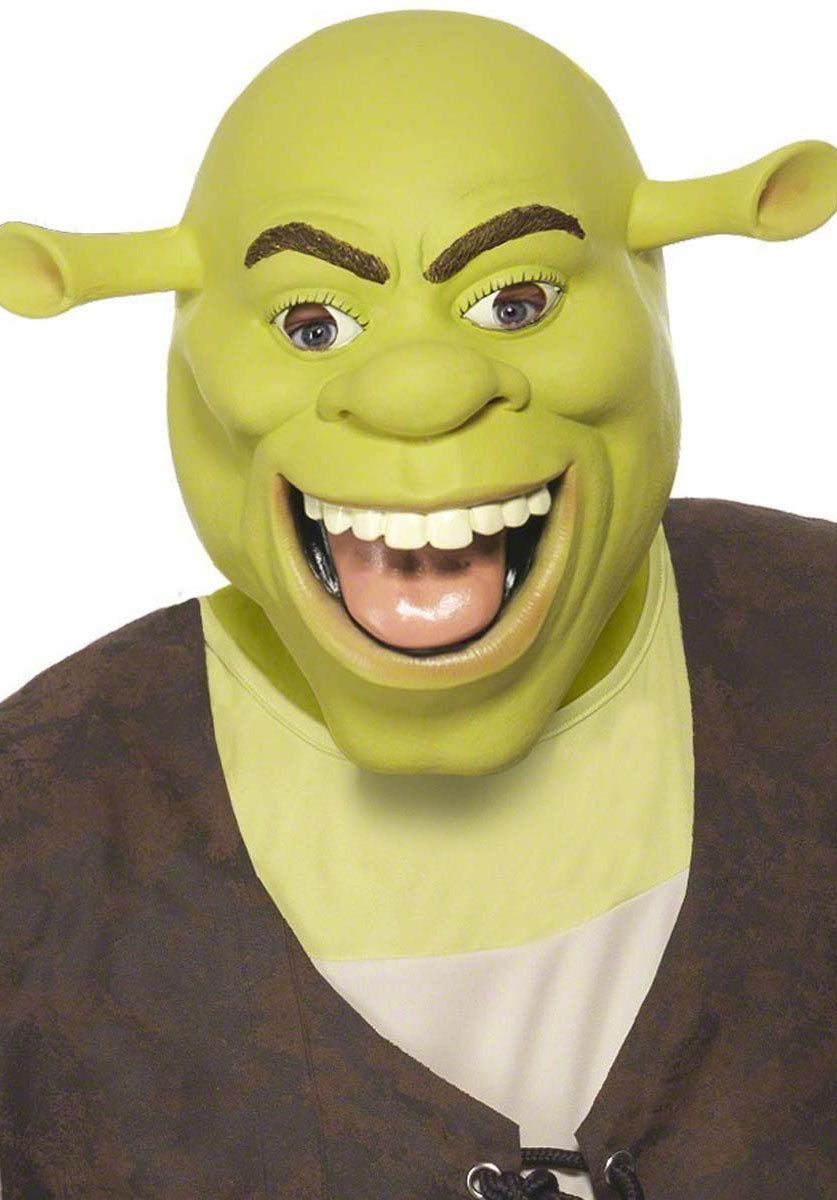 Shrek Latex Mask, Green