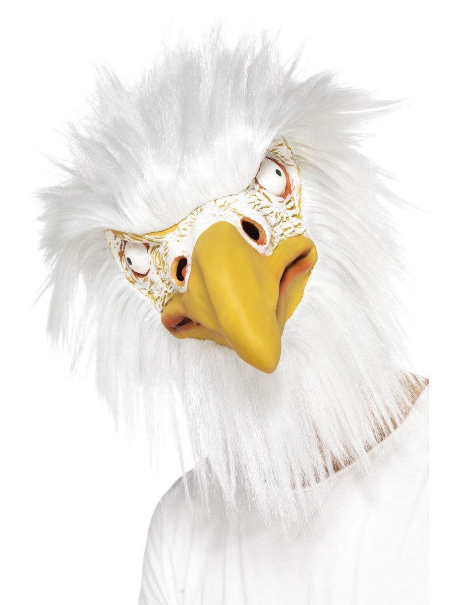 Eagle Mask, Full Overhead, White