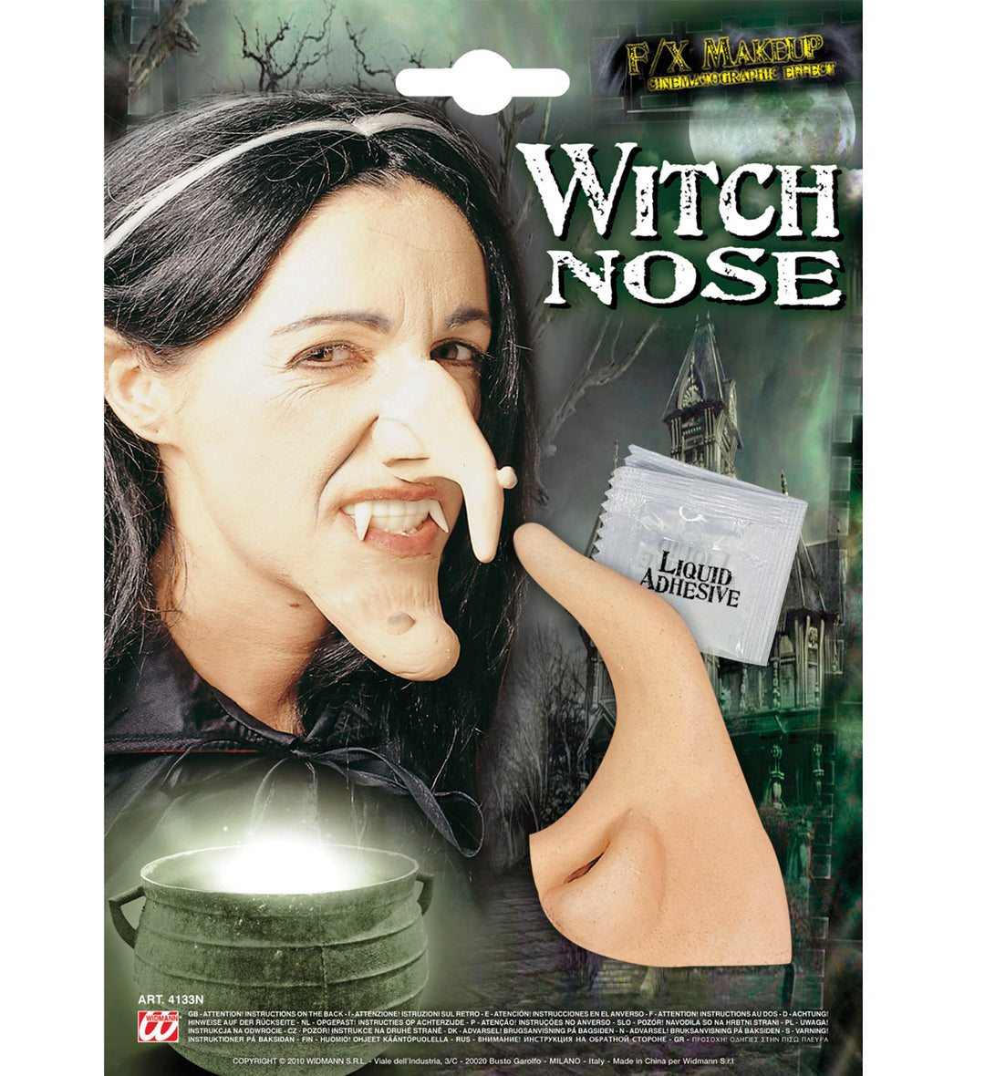 THEATRICAL WITCH NOSE W/ADHESIVE