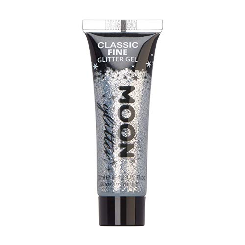 Moon Glitter Classic Fine Glitter Gel, Silver