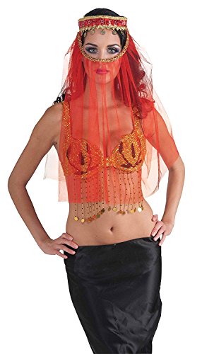 Desert princess veil red