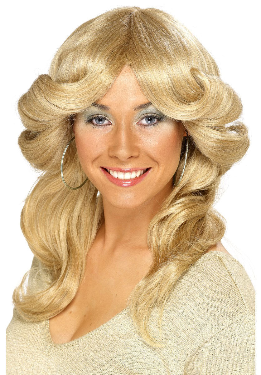 70s Flick Wig, Blonde
