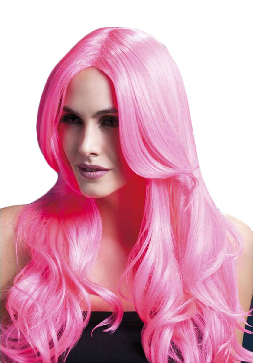 Fever Khloe Wig, Neon Pink