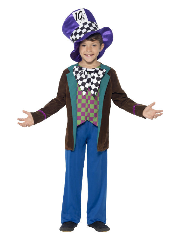 Deluxe Hatter Costume, Blue - S