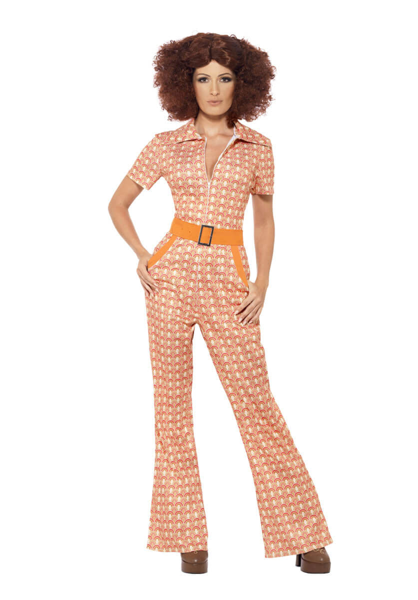 Authentic 70s Chic Costume, Orange