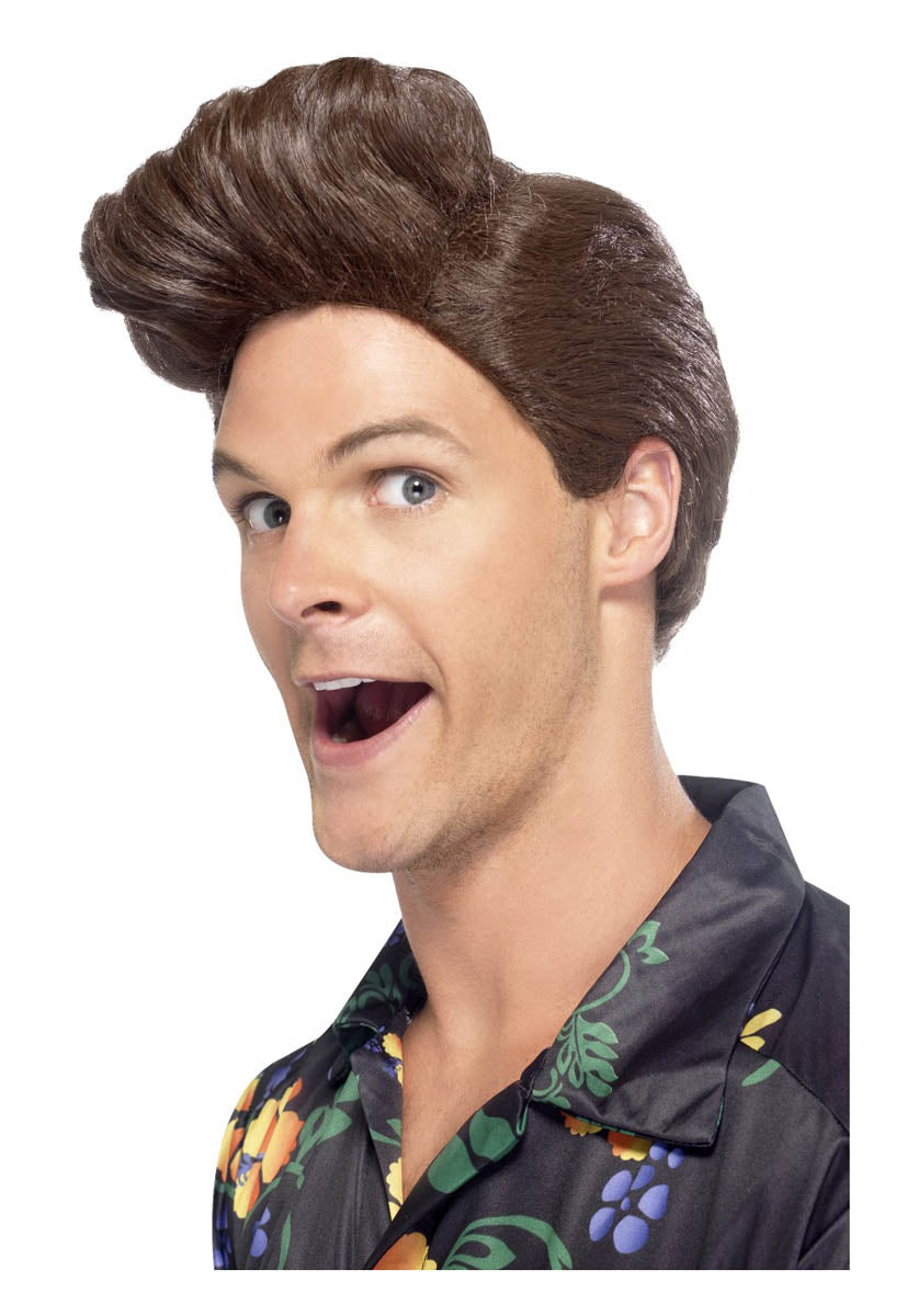 Nineties Detective Wig, Brown