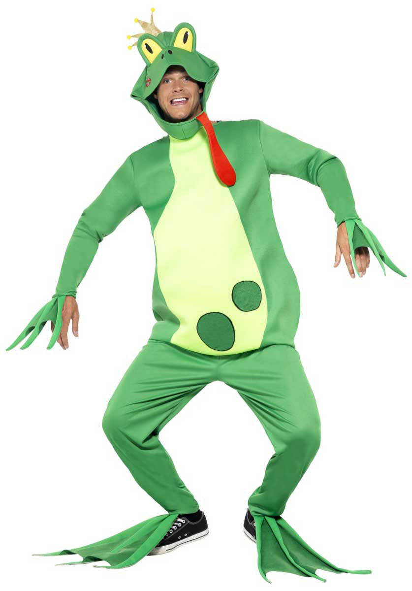 Frog Prince Costume, Top with Attached Gloves, Gre