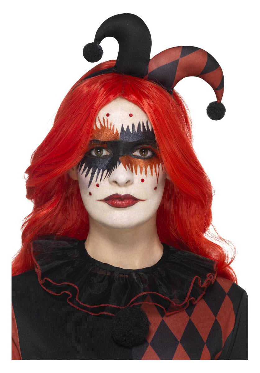 Make-Up FX, Harlequin Kit, Aqua, Red