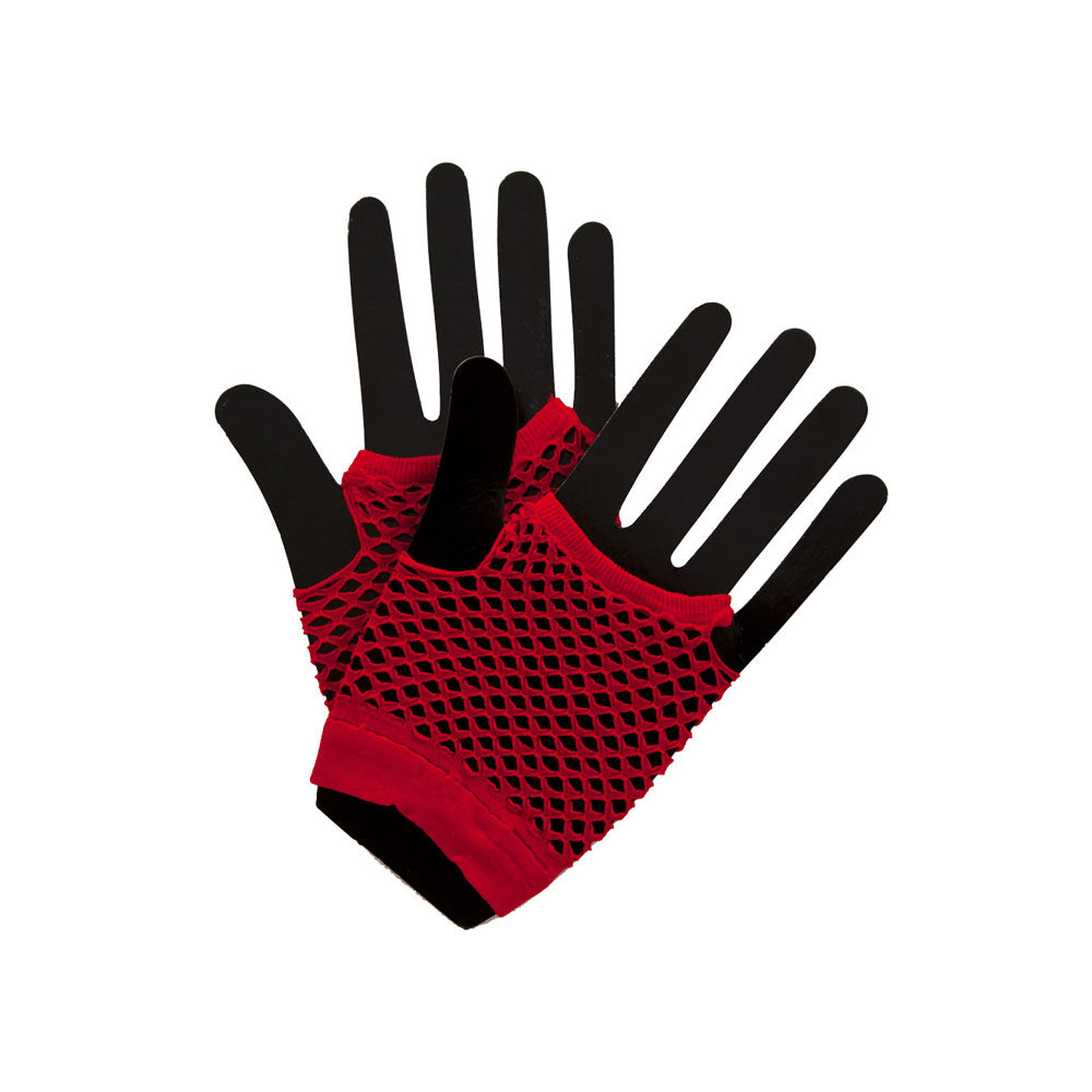 80's Net Gloves - RED (min12)