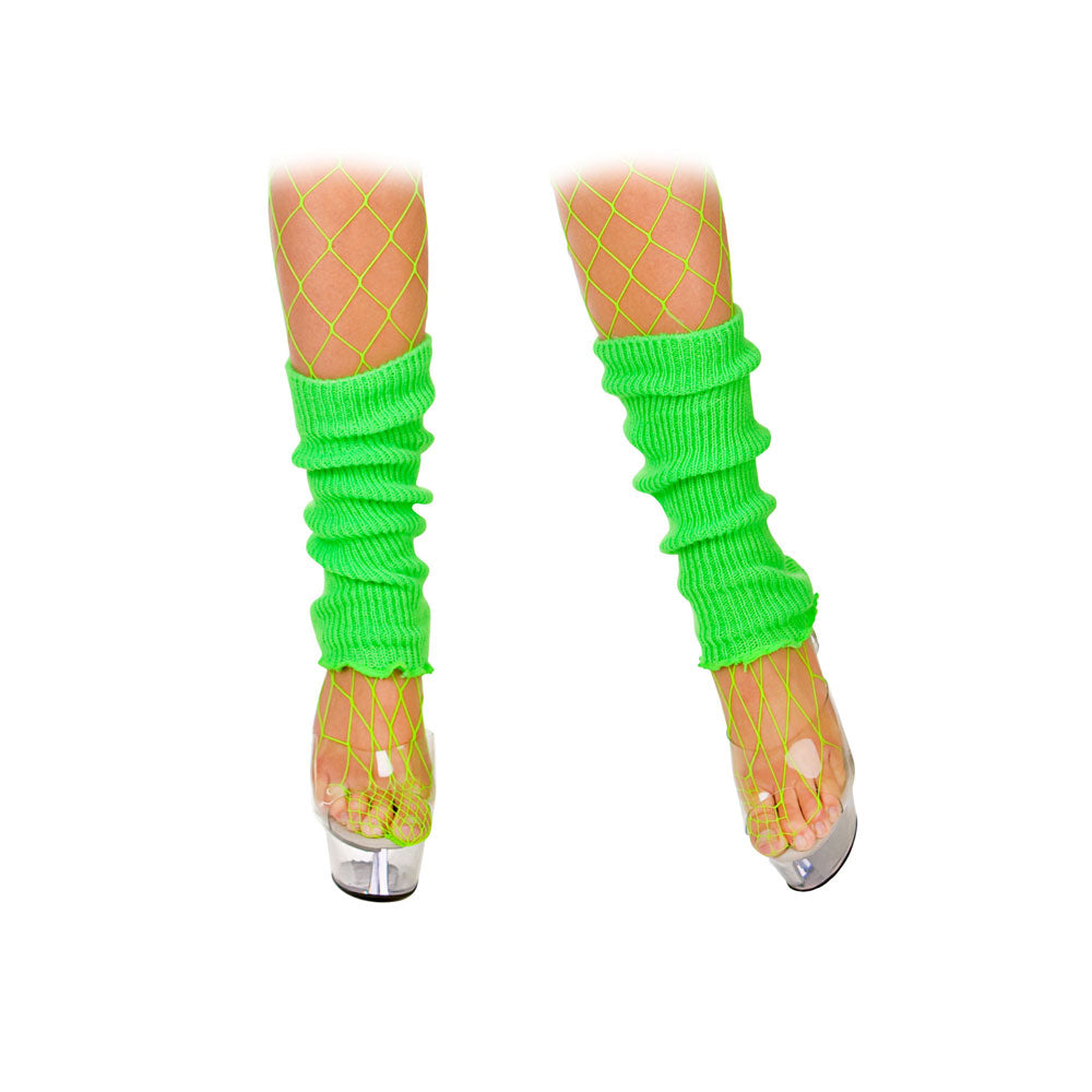 80's Leg Warmers Neon GREEN (min6)