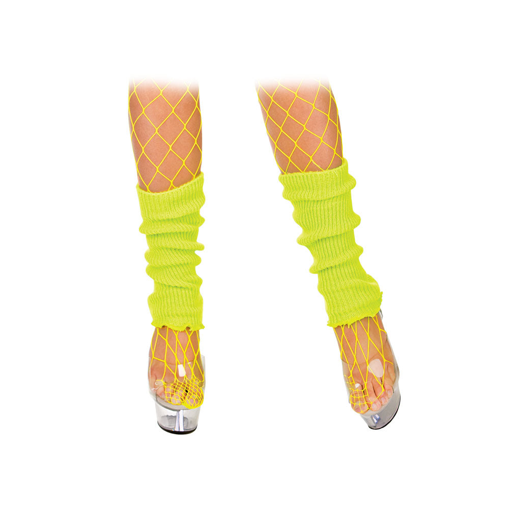 80's Leg Warmers Neon YELLOW (min6)