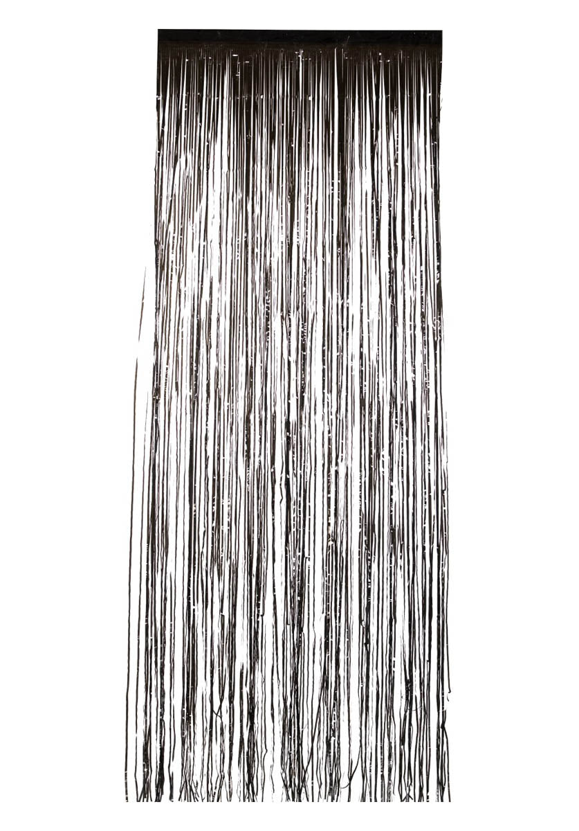 Shimmer Curtain, Metallic Black