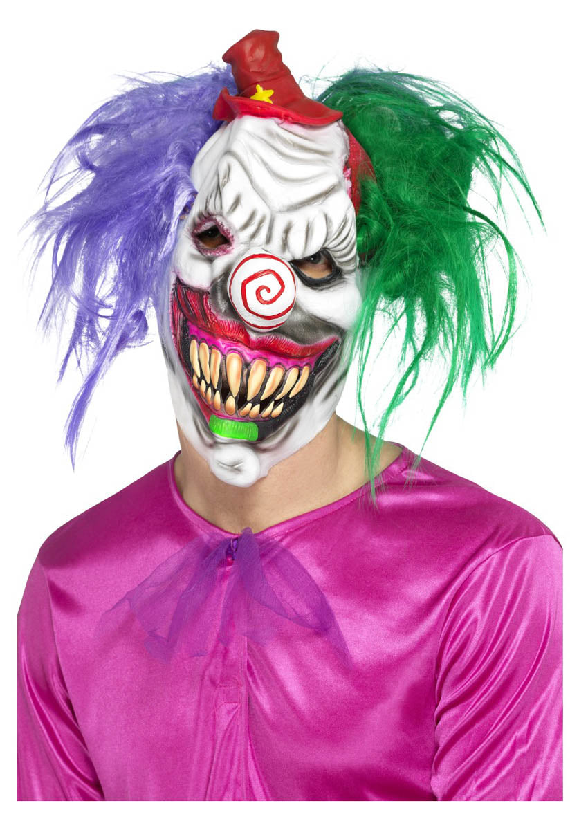 Kolorful Killer Klown Mask, Multi-Coloured