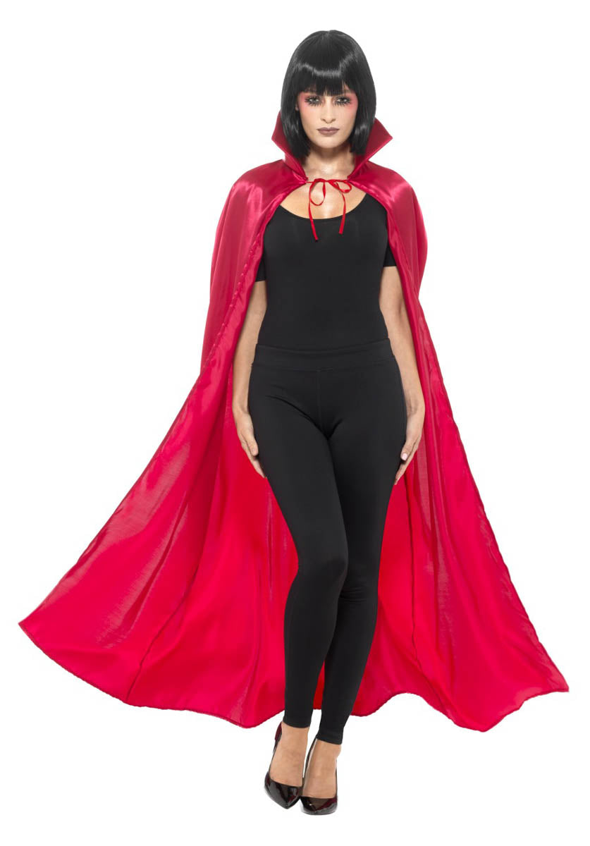 Satin Devil Cape, Red